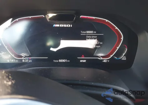 2019 BMW M850I xDrive из США, поврежденный, VIN WBABC4C54KBU95810